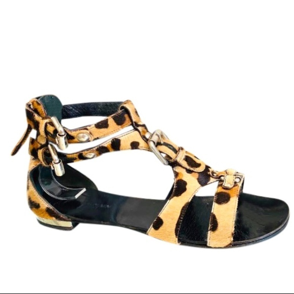 Giuseppe Zanotti x Balmain | Gladiator Pony Hair Sandals